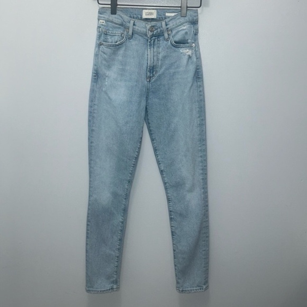 CITIZEN OF HUMANITY Olivia High‎ Rise Slim In La Lune Wash - Size 23